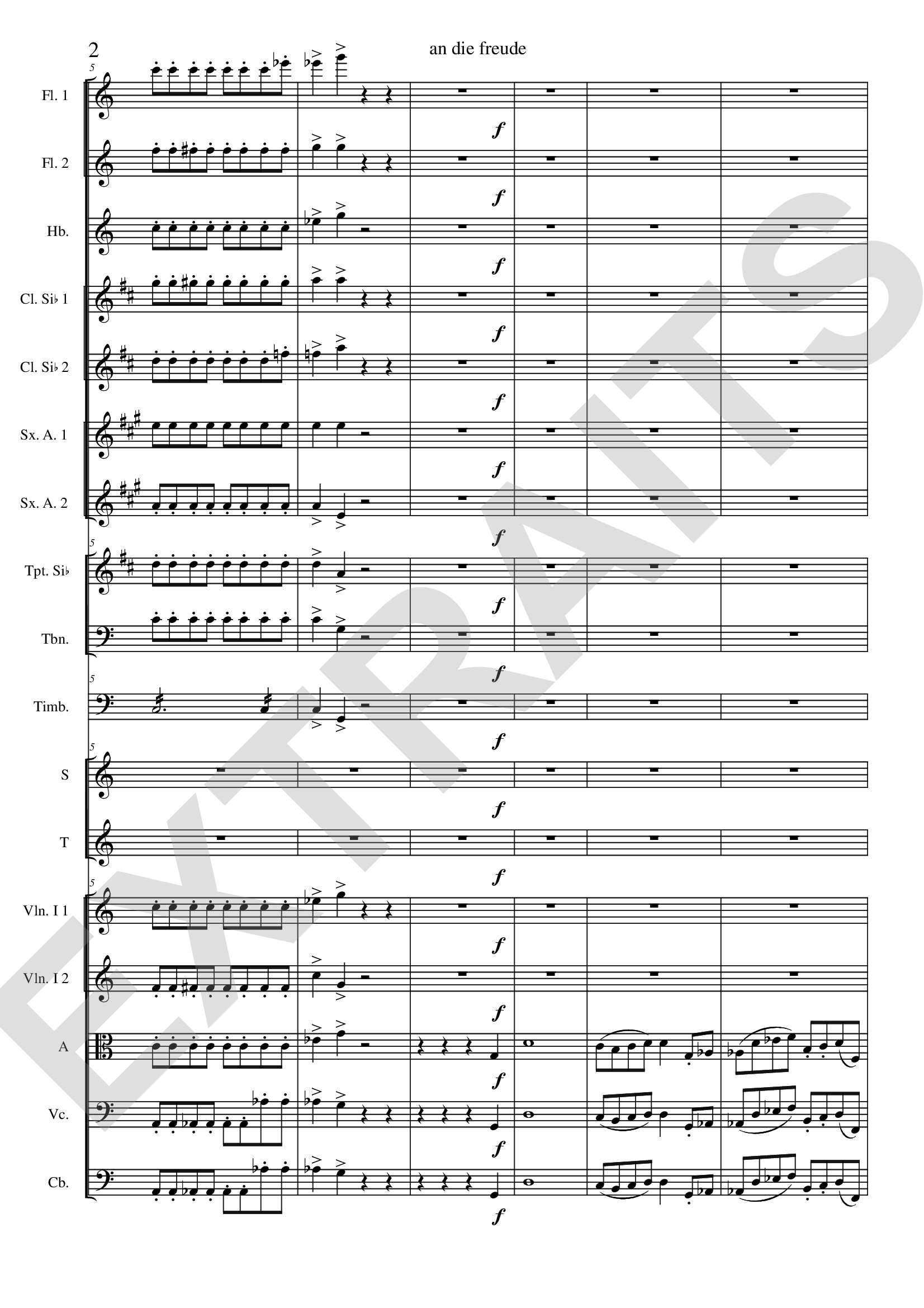 An die Freude - page 2